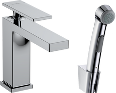 Фото Комплект для гігієнічного душу Hansgrohe Tecturis E зі зливним клапаном Push-Open, хром (73210000)