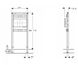 Монтажний елемент для ванни та душу GEBERIT Duofix, 98-112 см, вбудований в стіну водорозбірний кран (111.780.00.1) Фото 2 з 2