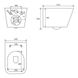 Комплект: подвесной унитаз Volle LIBRA S с сиденьем + инсталляция Grohe с клавишей хром (13-41-160S+38772001) Фото 6 из 6