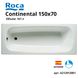 Ванна чавунна Roca Continental 150x70 Фото 1 з 8