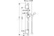 Душова штанга Hansgrohe Unica S Pura 65 см зі шлангом 160 см Matt White (28632700) Фото 3 з 3