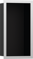 Фото Hansgrohe XtraStoris Individual MB Настінна ніша з рамкою 30х15х10см Brushed Stainless Steel (56095800)