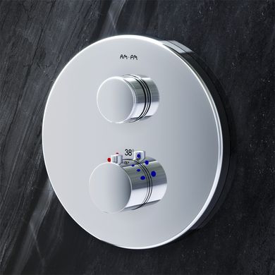 Фото Змішувач для ванни та душу з термостатом, що монтується в стіну AM.PM Inspire V2.0 F50A75700