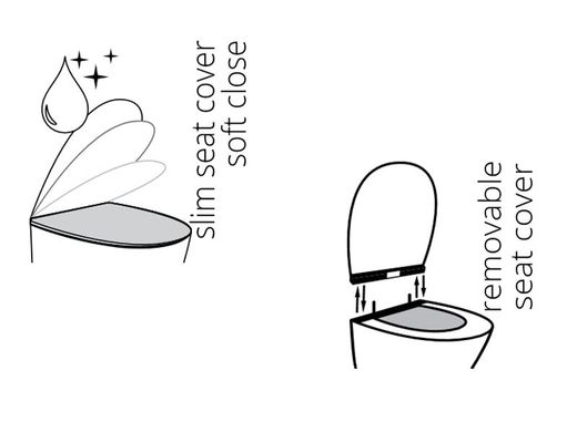 Фото Сидіння для унітазу IDEVIT Halley Soft-Close Slim (53-02-06-009)