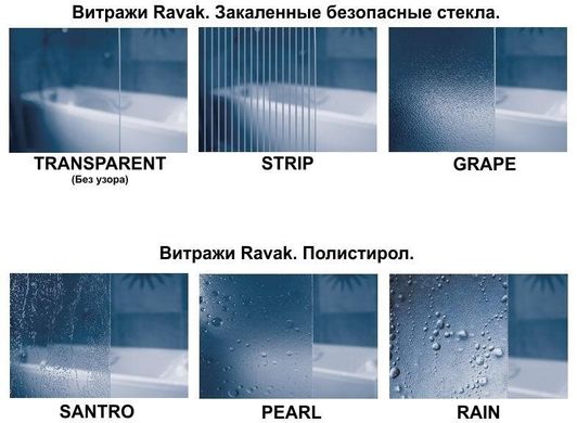 Фото Штоpка для ванни Ravak VS3 100 Satin Rain