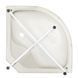 Душовий бокс Lidz Tani SB90x90.SAT.HIGH.FR, скло Frost 4 мм Фото 13 з 16