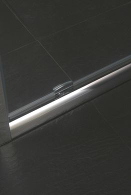 Фото Дверь в нишу Eger 599-150-80(h) распашная, 80x195 см, профиль хром, стекло прозрачное