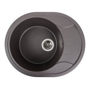 Фото Гранитная мойка для кухни Platinum 5847 ONYX матовый Гренадин