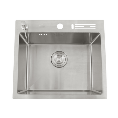 Фото Накладна мийка для кухні з нержавіючої сталі 45 см Nett NS-5245