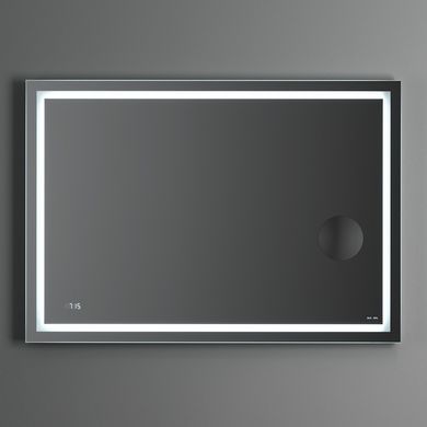 Фото Дзеркало універсальне з контурним Led-підсвічуванням, годинником і косметичним дзеркалом, 100 см AM.PM
