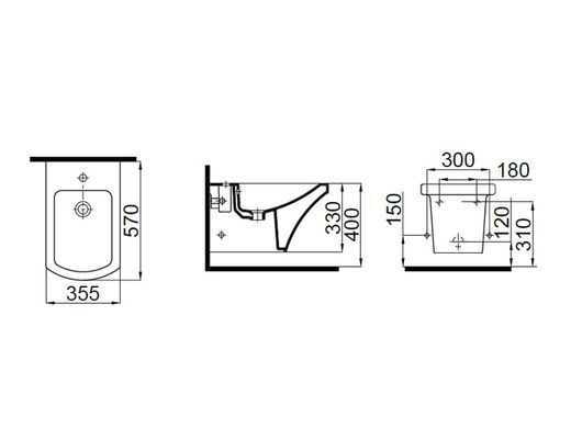Біде підвісне IDEVIT Vega (2806-0305)