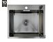 Кухонна мийка чорна Romzha (Galati) Arta U-490 BL сталь 3.0/1.2 мм + кошик та дозатор (3517) Фото 2 з 9