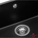 Кухонна мийка гранітна Granado Under top Max Black shine 536x435x210 Фото 3 з 6