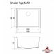 Кухонна мийка гранітна Granado Under top Max Black shine 536x435x210 Фото 6 з 6