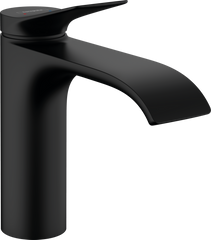 Смеситель Hansgrohe Vivenis 110 для умывальника с донным клапаном pop-up Matt Black (75020670)