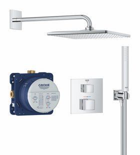 Фото Grohe Grohtherm Cube Душова система прихованого монтажу з Rainshower Mono 310 Cube (34868000)