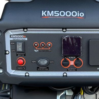 Фото Генератор інверторний бензиновий KEMAGE 3,5/4,0 кВт KM5000io-3 з дисплеєм та додатковим підключенням генератора