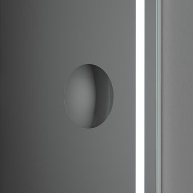 Фото Зеркало универсальное с контурной Led-подсветкой, часами и косметическим зеркалом, 65 см AM.PM M91AMOX0653WG38