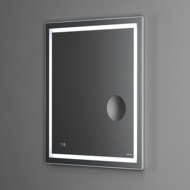 Фото Зеркало универсальное с контурной Led-подсветкой, часами и косметическим зеркалом, 65 см AM.PM M91AMOX0653WG38
