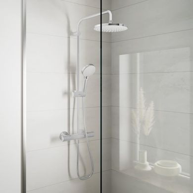 Фото Душевая система Hansgrohe Vernis Blend Showerpipe 200 1jet с термостатом, хром (26276000)