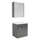 Комплект мебели RJ ATLANT: тумба подвесная + умывальник 50 см + зеркальный шкафчик 50*60см цвет серый (RJ02500GR) Фото 1 из 4
