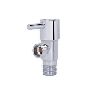 Фото Кран угловой Thermo Alliance Standart (ручка палочка) с керам.буксой 1/2"Н х 1/2"Н (SF343W1515)