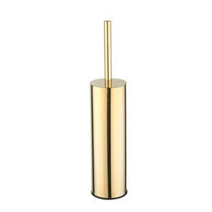 Фото Ёршик для унитаза напольный VBI ROUND M GOLD (VBI-040420GL)