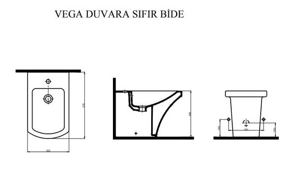 Фото Биде подвесное IDEVIT Vega, черный (2806-0000-07)