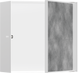 Hansgrohe XtraStoris Rock Настінна ніша з дверцятами 30х30х14см Matt White (56091700) Фото 1 з 2
