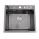 Чорна кухонна мийка 45 см накладна з нержавіючої сталі Nett NВ-5245 Фото 5 з 10