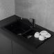Гранітна кухонна мийка Fancy Marble Alabama, світло-чорний (107080004) Фото 1 з 2