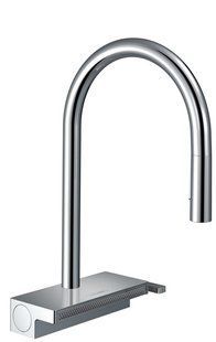 Фото Змішувач Hansgrohe Aguno Select 170 3jet кухонний з витяжним зливом Sbox (73831000)