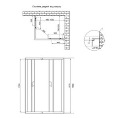 Душевая кабина Lidz Wawel SC100x80.SAT.LOW.FR, стекло Frost 5 мм без поддона