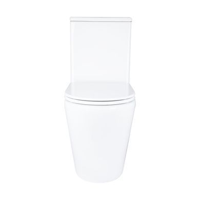 Фото Унитаз напольный Qtap Dove Rimless безободковый с сиденьем Soft-close WHITE QT06228380BW