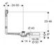 Слив-перелив для ванны Geberit с поворотным механизмом PushControl, d52, длина 50 см, с декоративным комплектом (150.756.21.6) Фото 2 из 3