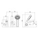 Змішувач для ванни Imprese KRINICE, виразний, на три отвори, хром, 35 мм 85110 Фото 2 з 2
