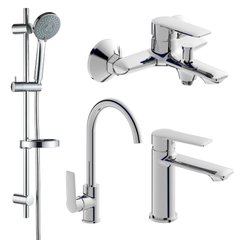 Фото Набор смесителей для ванны и кухни (4в1) Imprese kit30093