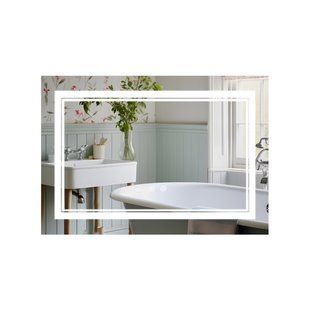 Фото Зеркало Qtap Cardinal (CA1) 800х600 с LED-подсветкой Touch, с антизапотеванием, с диммером, рег. темп. цвета (3000-6500K) QT0478C8060