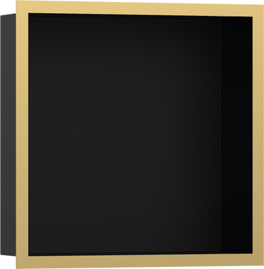 Фото Hansgrohe XtraStoris Individual MB Настінна ніша з рамкою 30х30х10см Polished Gold Optic (56098990)