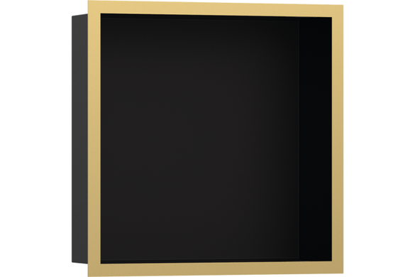 Фото Hansgrohe XtraStoris Individual MB Настенная ниша с рамкой 30х30х10см Polished Gold Optic (56098990)