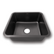 Черная мойка для кухни из нержавейки 45 см в столешницу Nett NB-4643 Фото 1 из 9