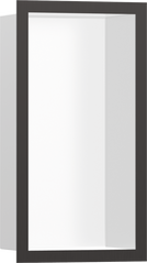 Фото Hansgrohe XtraStoris Individual MW Настенная ниша с рамкой 30х15х10см Brushed Black Chrome (56096340)