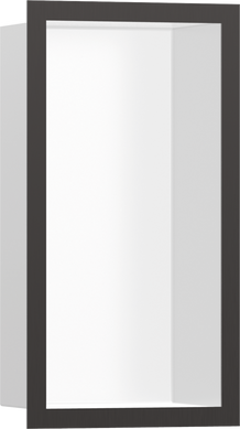 Фото Hansgrohe XtraStoris Individual MW Настенная ниша с рамкой 30х15х10см Brushed Black Chrome (56096340)