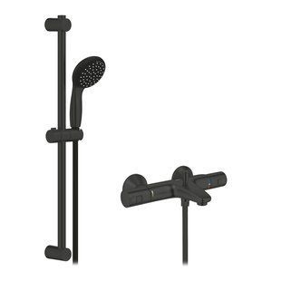 Фото Змішувач термостатичний для ванни Grohe QuickFix Start Black UA303907T1