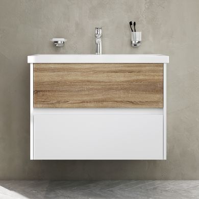 Фото Тумба с раковиной подвесная 75 см 2 ящика AM.PM Gem S M91-FHX0752-WC0752WF38