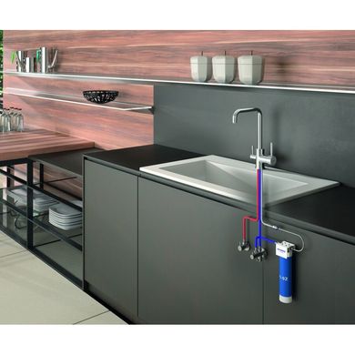 Фото Смеситель для кухни с системой очистки воды Genebre Tau FT65702 (65702184566+FT00+310904+310404)