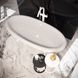 Ванна окремостояча матова Amidicon Olimpia 180х90 чорна з литого каменю білі ніжки Фото 4 з 10