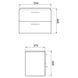 Комплект Cersanit В 387 LARA MILLE: шкафчик белый с умывальником MILLE SLIM 60 (S801-359) Фото 3 из 3