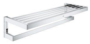 Фото Полочка с держателем для полотенец Grohe Selection Cube 40804000