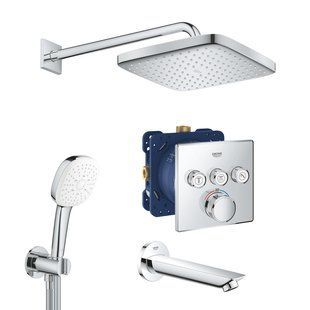 Фото Grohe Grohtherm SmartControl Набір для комплектації ванни та душа з New Tempesta 250 (UA26415SC6)